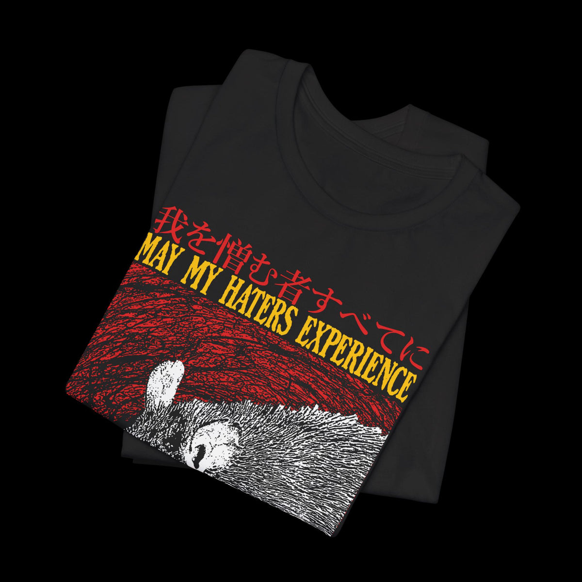 May My Haters Experience Cheese Deprivation Rat T-Shirt | Funny Vintage Japanese