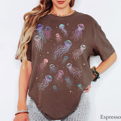 90s Jellyfish T-Shirt - Men & Women's Unisex Graphic Tee - Retro Marine Life Shirt - Sea Creatures Tee - Aquatic Streetwear - Beach Shirt