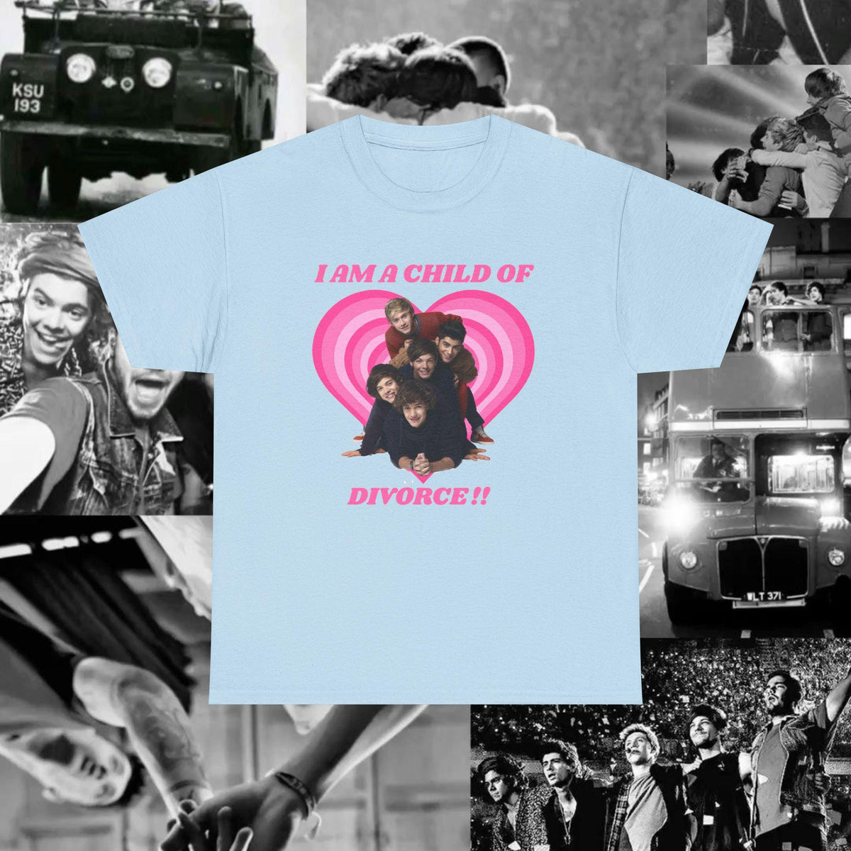 One Direction 'Child Of Divorce' Tshirt