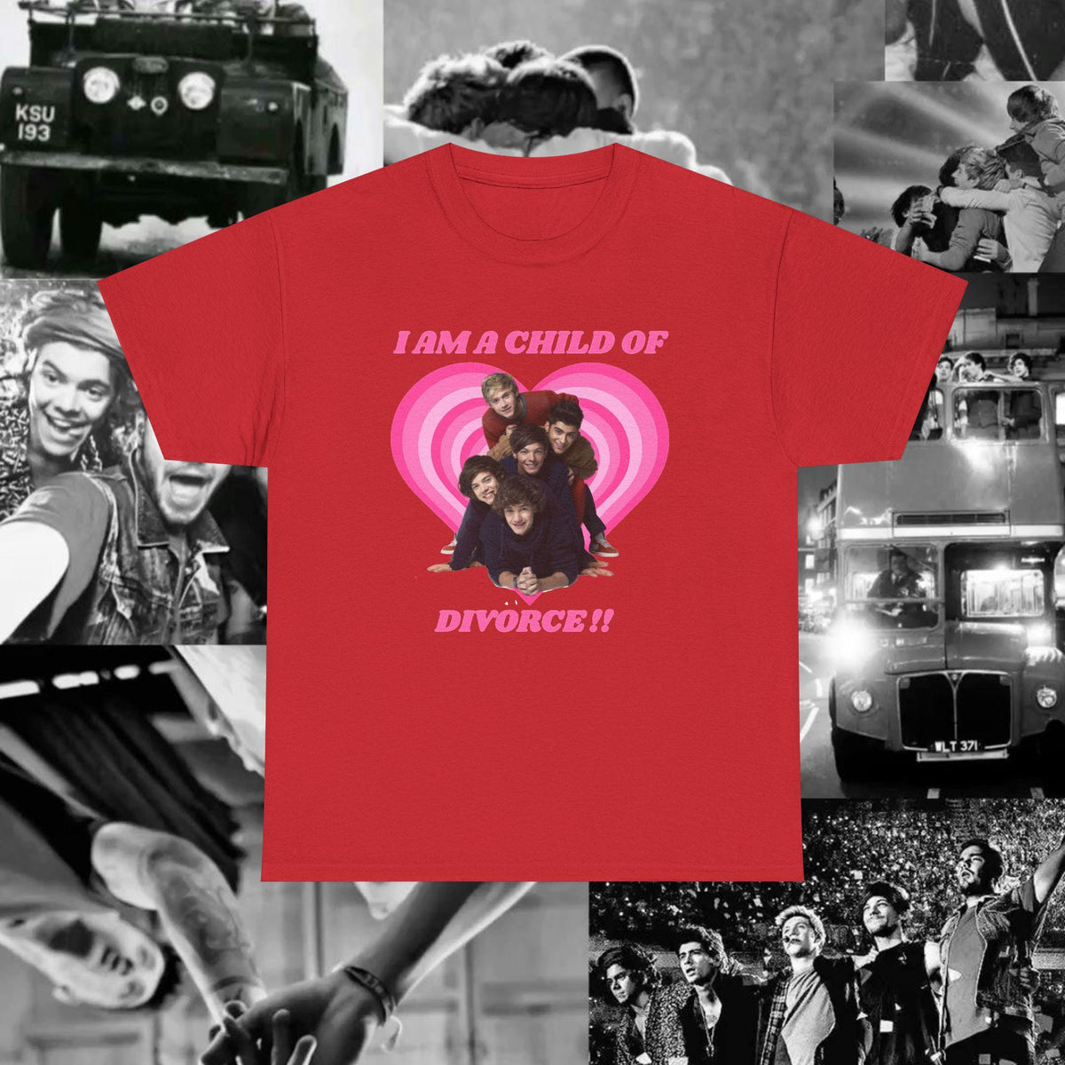 One Direction 'Child Of Divorce' Tshirt