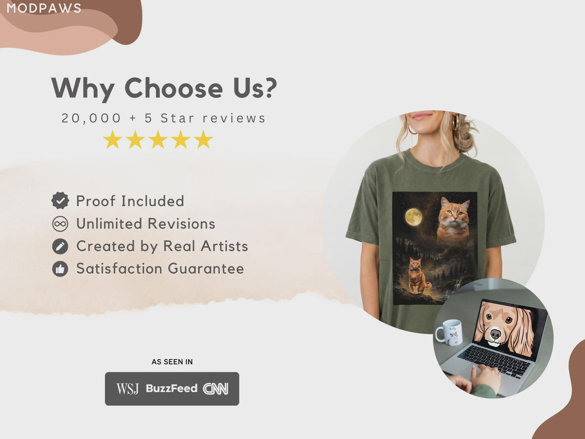 Custom Comfort Colors Pet Photo Shirt  Custom Dog Moon Shirt Personalized Pet Shirt Custom Cat Shirt Your Pet Howling to The Moon Tee