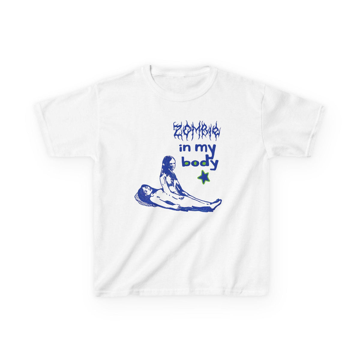 Zombie In My Body Baby Tee, you seem pretty sad, Y2K Grunge Graphic Shirt, Goth Baby Tee, Alt Girl Top, Horror Graphic Tee