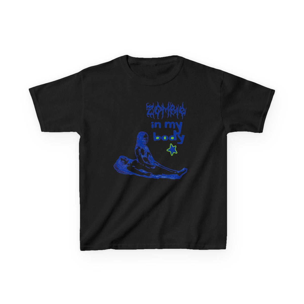 Zombie In My Body Baby Tee, you seem pretty sad, Y2K Grunge Graphic Shirt, Goth Baby Tee, Alt Girl Top, Horror Graphic Tee