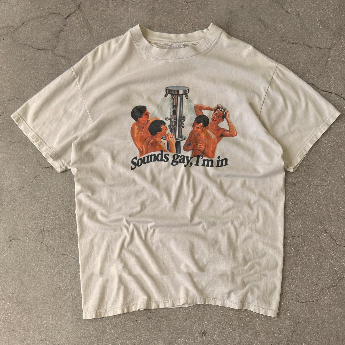 Sounds Gay I’m In Retro Graphic Tee - graphic front print