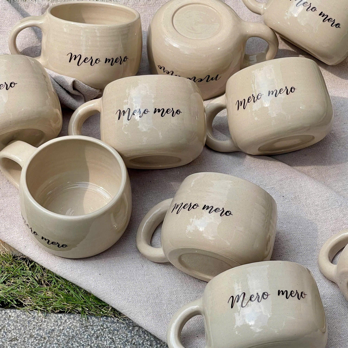 Personalized Cappuccino Cup – Custom Name Ceramic Mug, Handmade Pottery