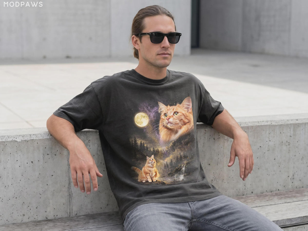 Custom Comfort Colors Pet Photo Shirt  Custom Dog Moon Shirt Personalized Pet Shirt Custom Cat Shirt Your Pet Howling to The Moon Tee