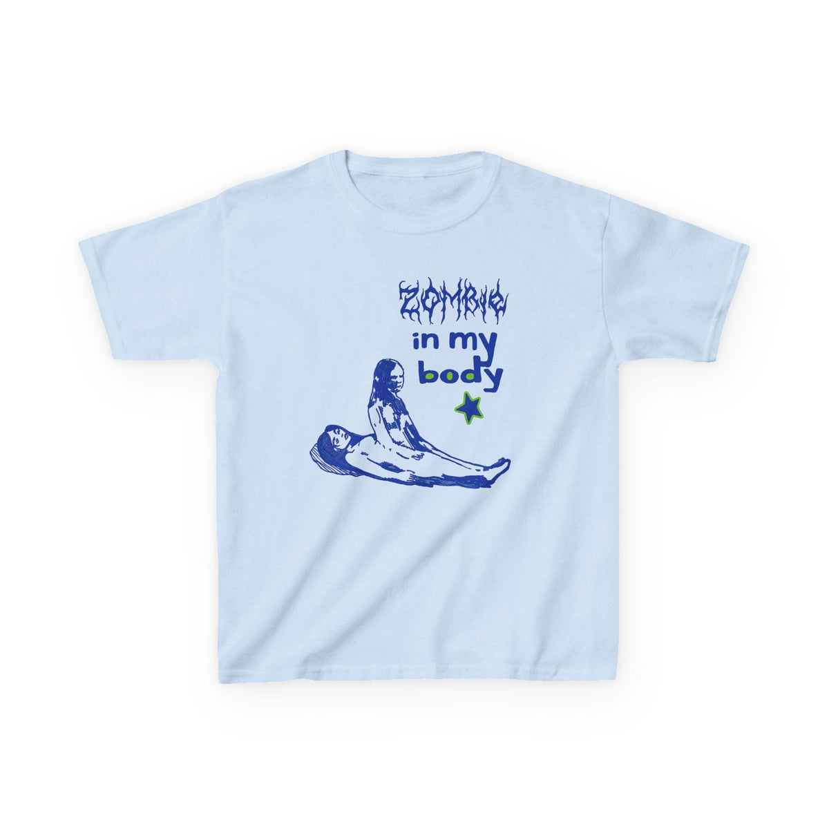 Zombie In My Body Baby Tee, you seem pretty sad, Y2K Grunge Graphic Shirt, Goth Baby Tee, Alt Girl Top, Horror Graphic Tee