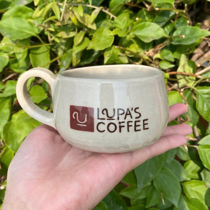 Personalized Cappuccino Cup – Custom Name Ceramic Mug, Handmade Pottery