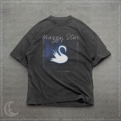 Mazzy Star Among My Swan Shirt, Comfort colors premium cotton shirt, Mazzy star graphic tee, Baggy band tees, Cute shirts, 90s Band shirts