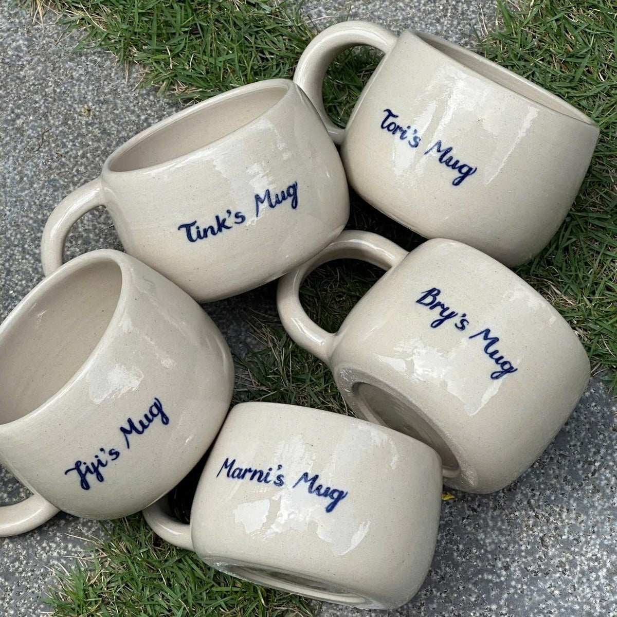 Personalized Cappuccino Cup – Custom Name Ceramic Mug, Handmade Pottery