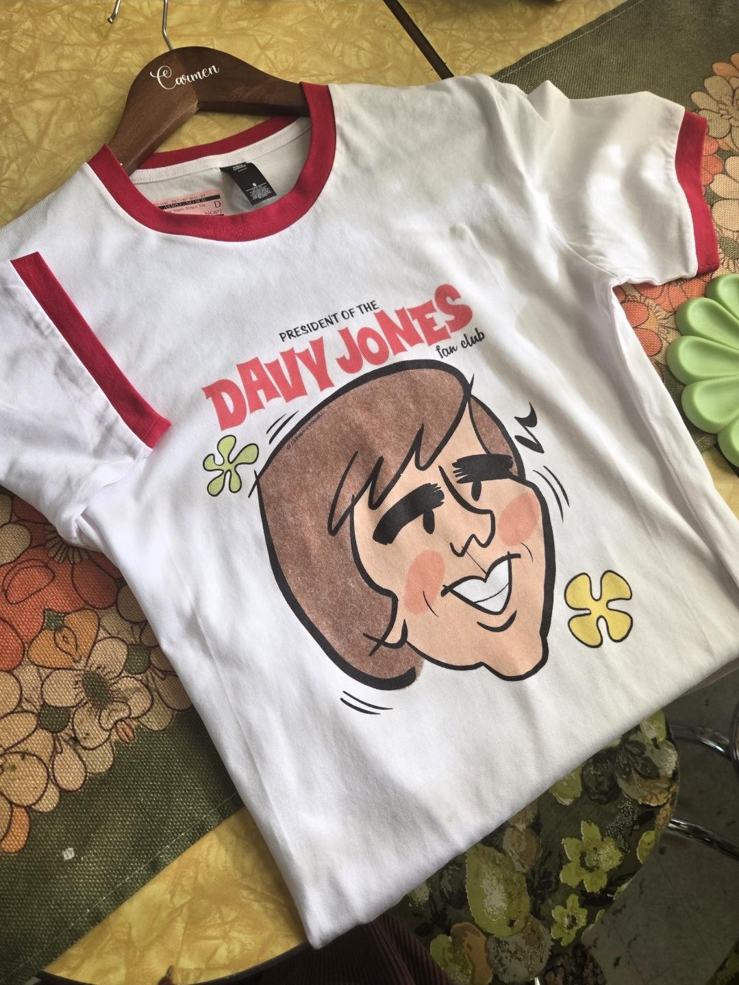 Davy Jones Fanclub - retro ringer tee