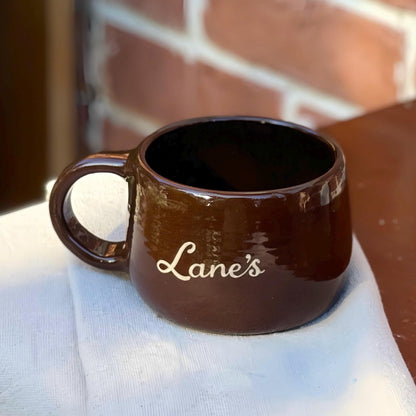 Personalized Cappuccino Cup – Custom Name Ceramic Mug, Handmade Pottery
