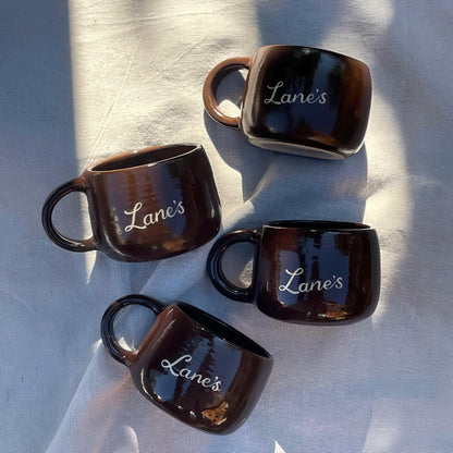 Personalized Cappuccino Cup – Custom Name Ceramic Mug, Handmade Pottery