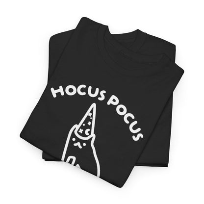 Hocus Pocus I Cannot Focus Shirt, Neurodivergent Meme Tee, Sarcastic Graphic T-Shirt, Funny Cat Wizard Design, ADHD Humor Gift