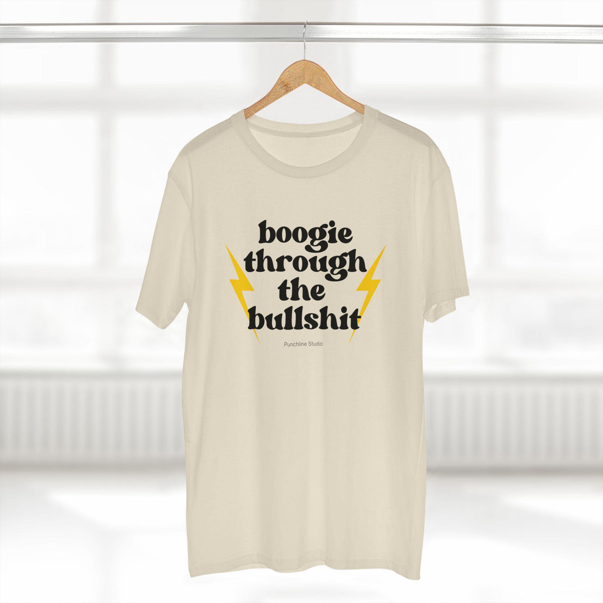 Boogie Through the Bullshit T-Shirt – Retro Graphic Tee, Statement Shirt, Regular Fit Cotton Tee