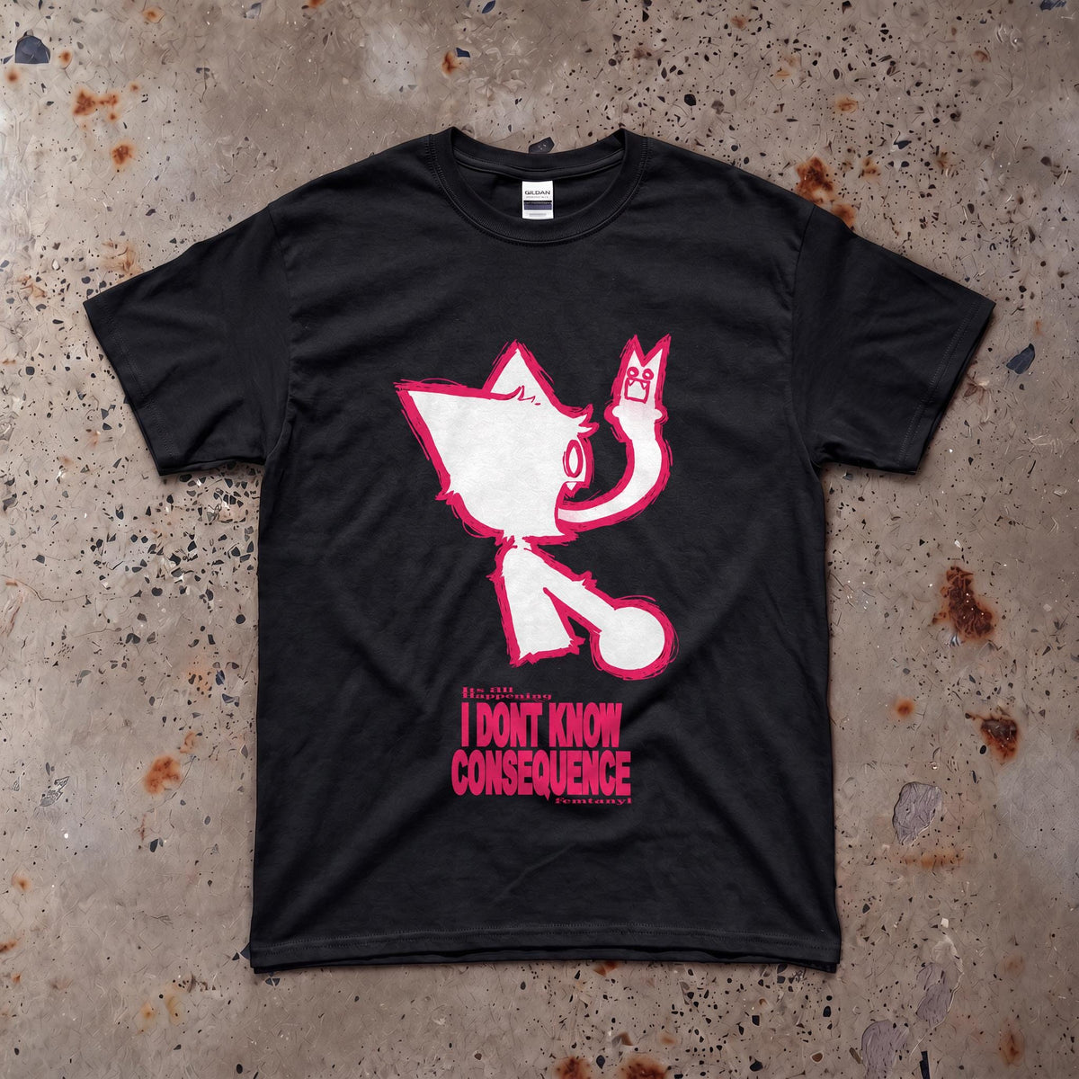 Femtanyl album tee-man bites dog merchandise underground breakcore in all sizes-for all fans unisex gift