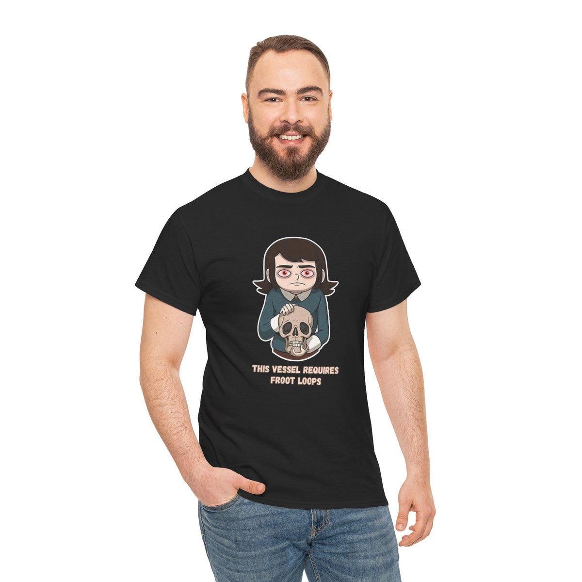 Abaddon - This Vessel Requires Froot Loops Graphic Tee - Casual Unisex T-Shirt
