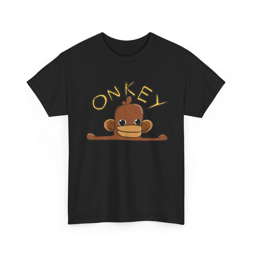 Onkey Monkey graphic Tee | Cute Cartoon Ape Illustration