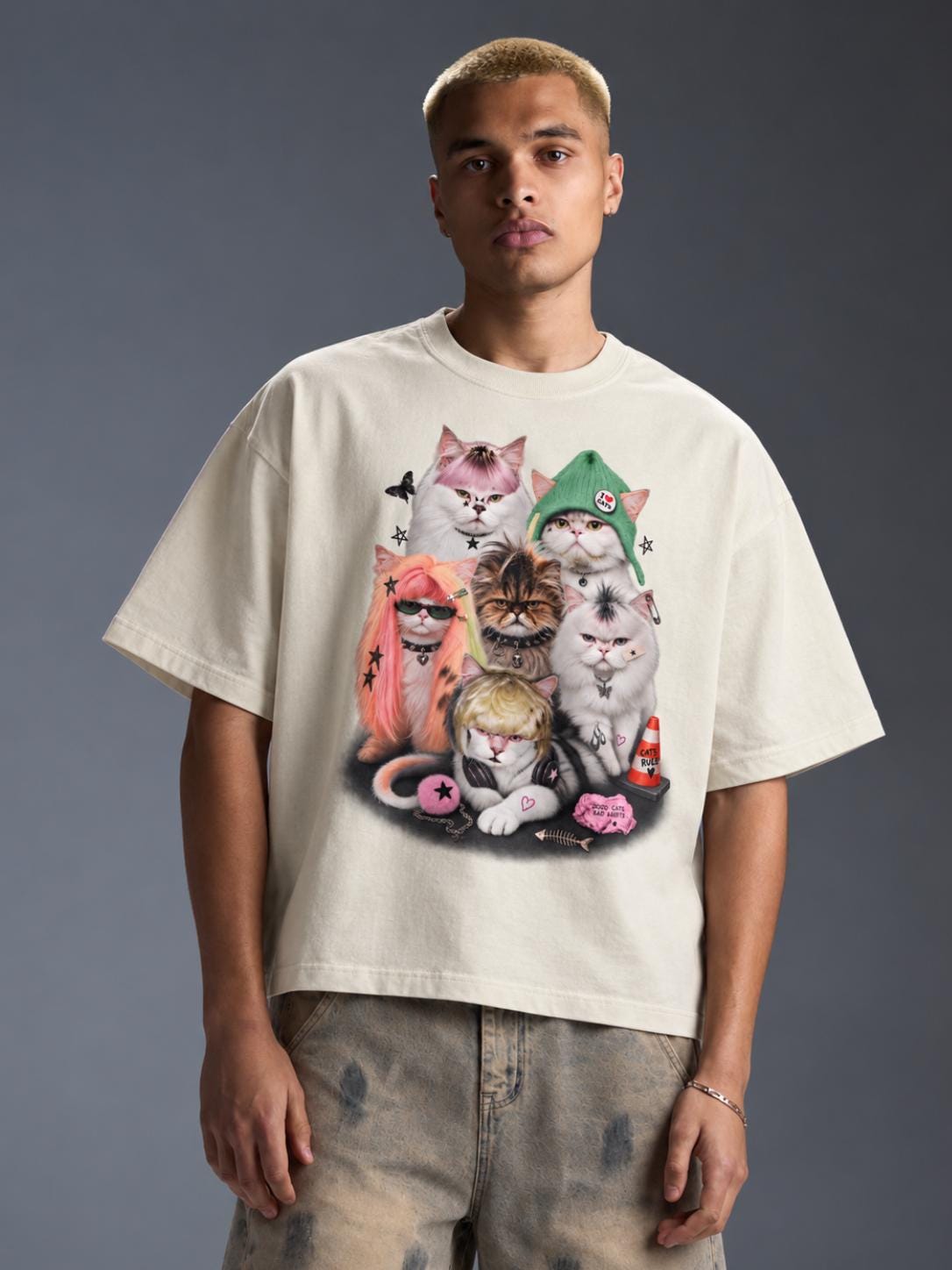 T001 - Unisex Boxy Oversized Tee
