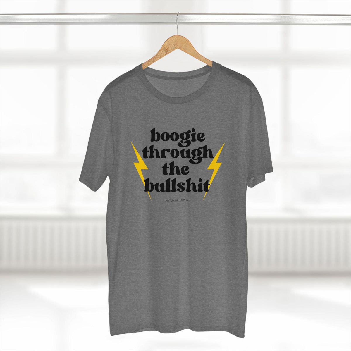 Boogie Through the Bullshit T-Shirt – Retro Graphic Tee, Statement Shirt, Regular Fit Cotton Tee