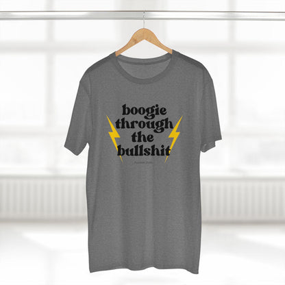 Boogie Through the Bullshit T-Shirt – Retro Graphic Tee, Statement Shirt, Regular Fit Cotton Tee