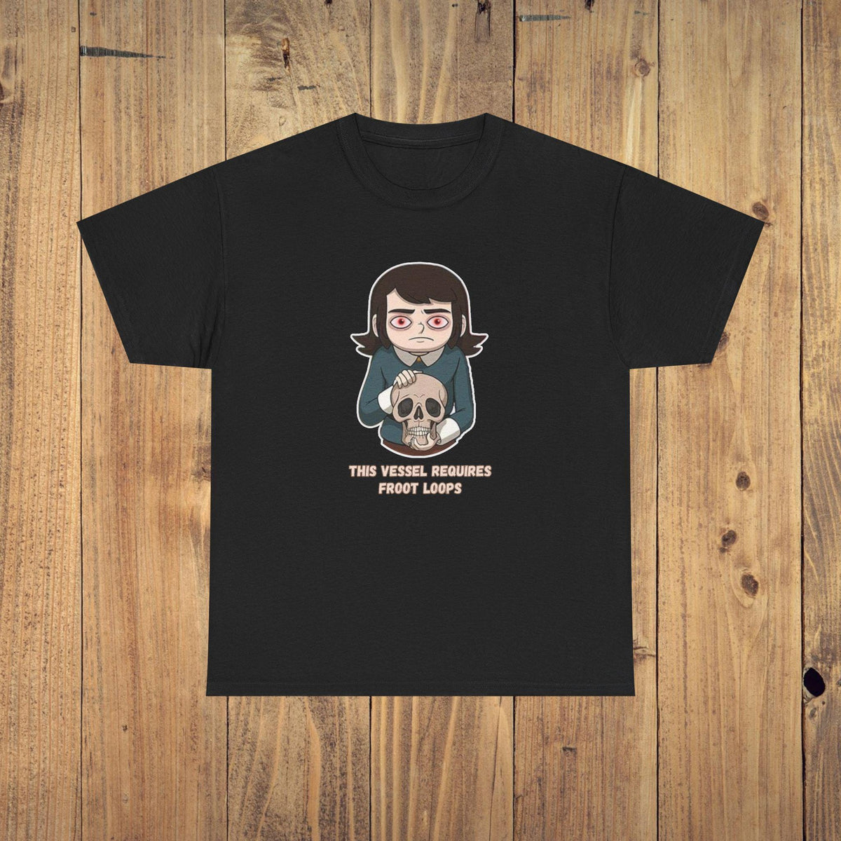 Abaddon - This Vessel Requires Froot Loops Graphic Tee - Casual Unisex T-Shirt