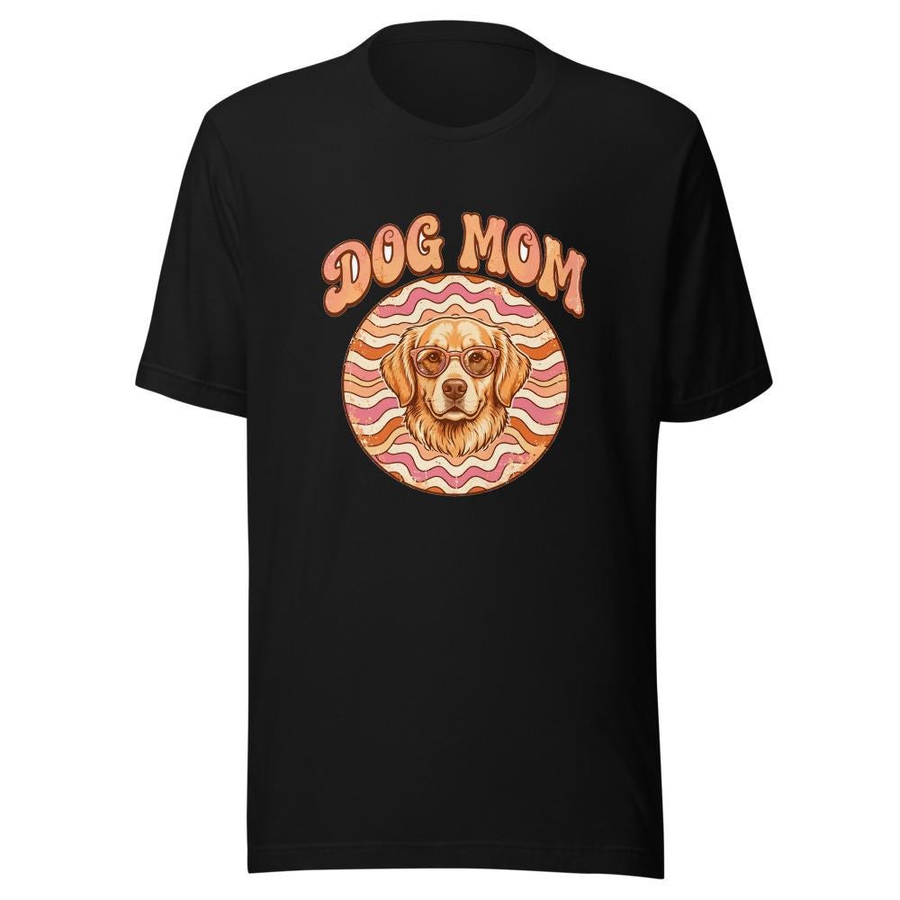 Retro Golden Retriever Dog Mom Shirt – Funny Pet Lover Tee